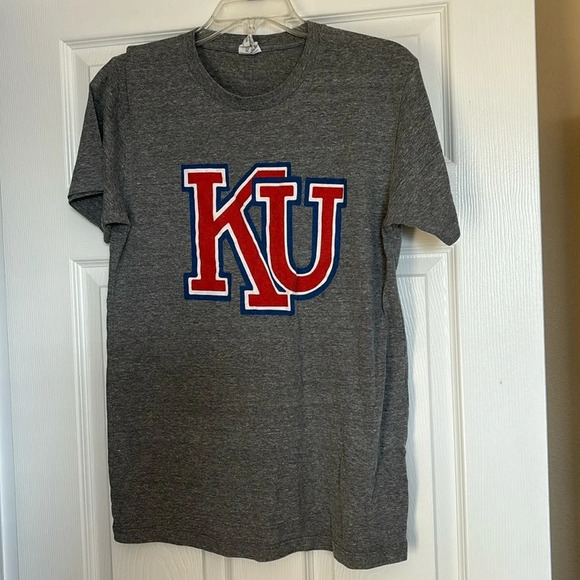 Charlie Hustle University of Kansas men’s gray short sleeve tee size medium - Picture 1 of 7